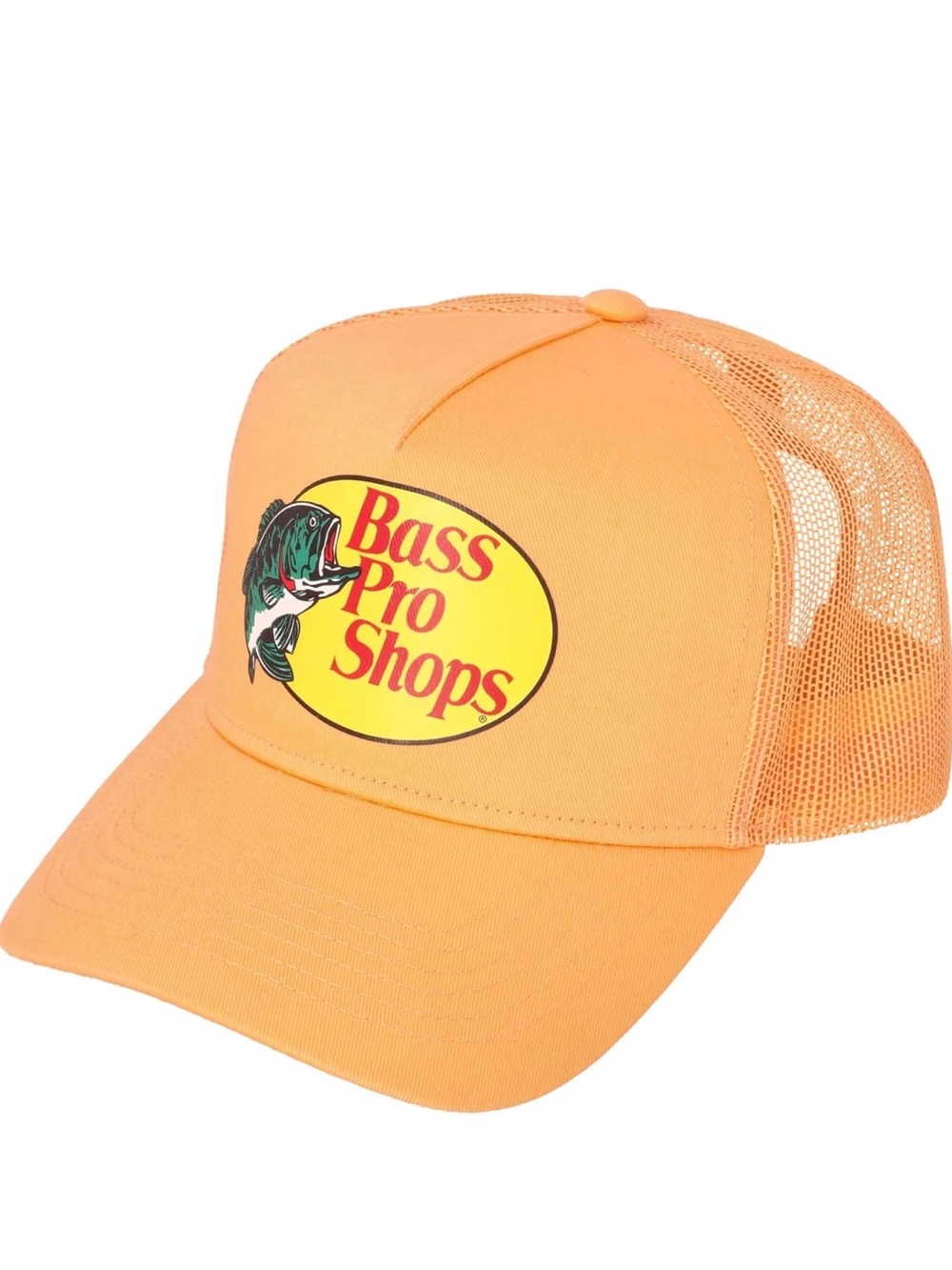 Bass Pro Shops Peach-Orange Mesh Trucker Hat